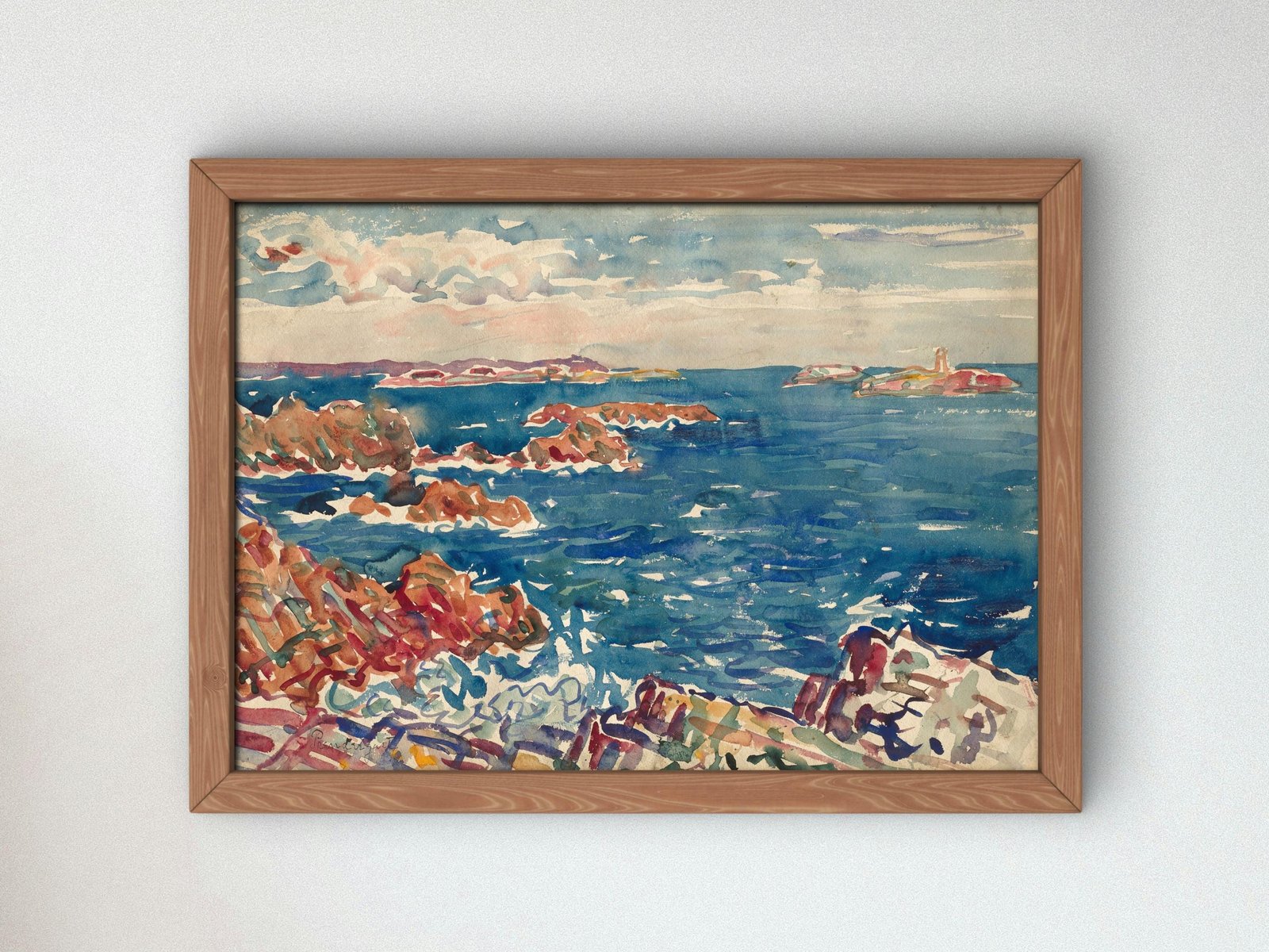 The Rocky Seashore by Maurice Prendergast, 1907, Post-Impressionism, fine art print