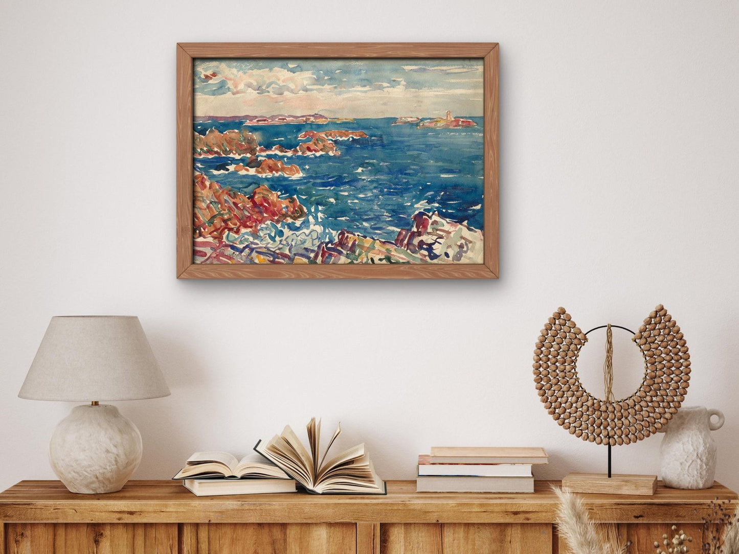 The Rocky Seashore by Maurice Prendergast, 1907, Post-Impressionism, fine art print