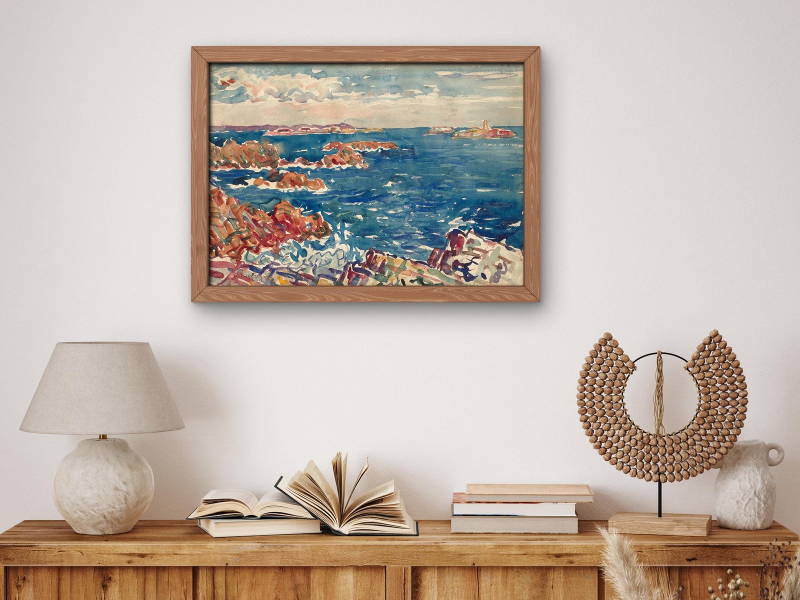 The Rocky Seashore by Maurice Prendergast, 1907, Post-Impressionism, fine art print