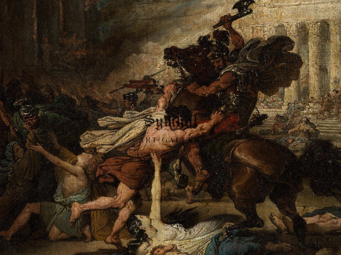 The Sack of Jerusalem by the Romans by François Joseph Heim, 1824, Romanticism and Classical Landscapes, fine art print