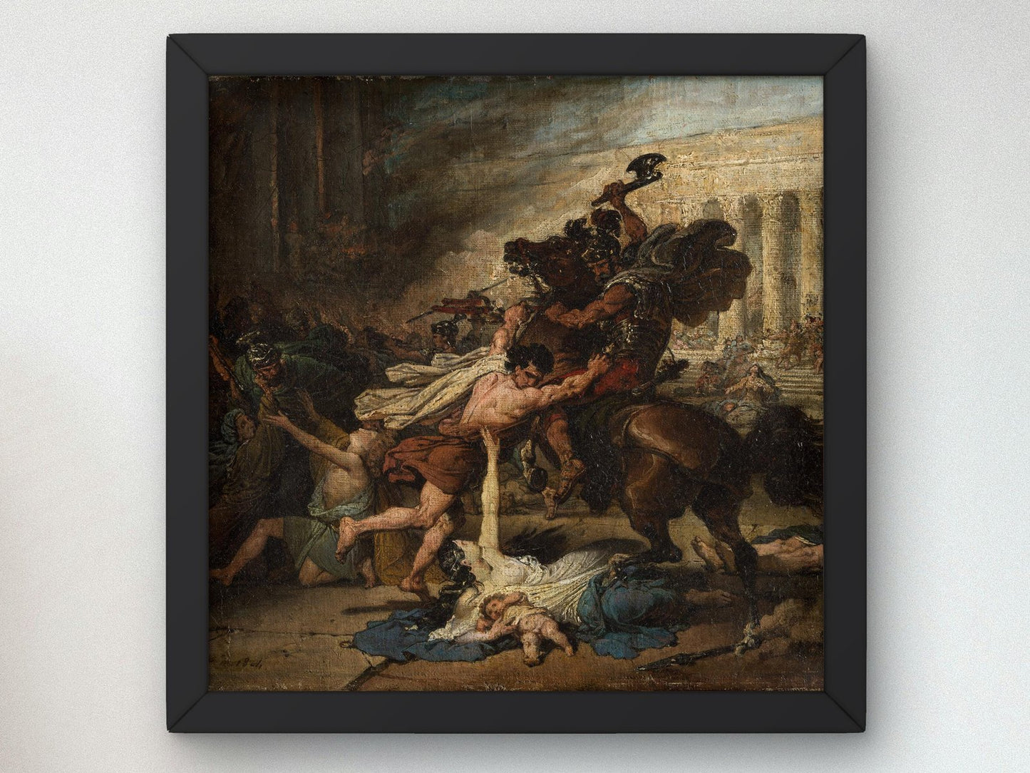 The Sack of Jerusalem by the Romans by François Joseph Heim, 1824, Romanticism and Classical Landscapes, fine art print
