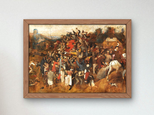 The Saint Martin's Wine by Pieter Bruegel the Elder, 1565, Renaissance, fine art print