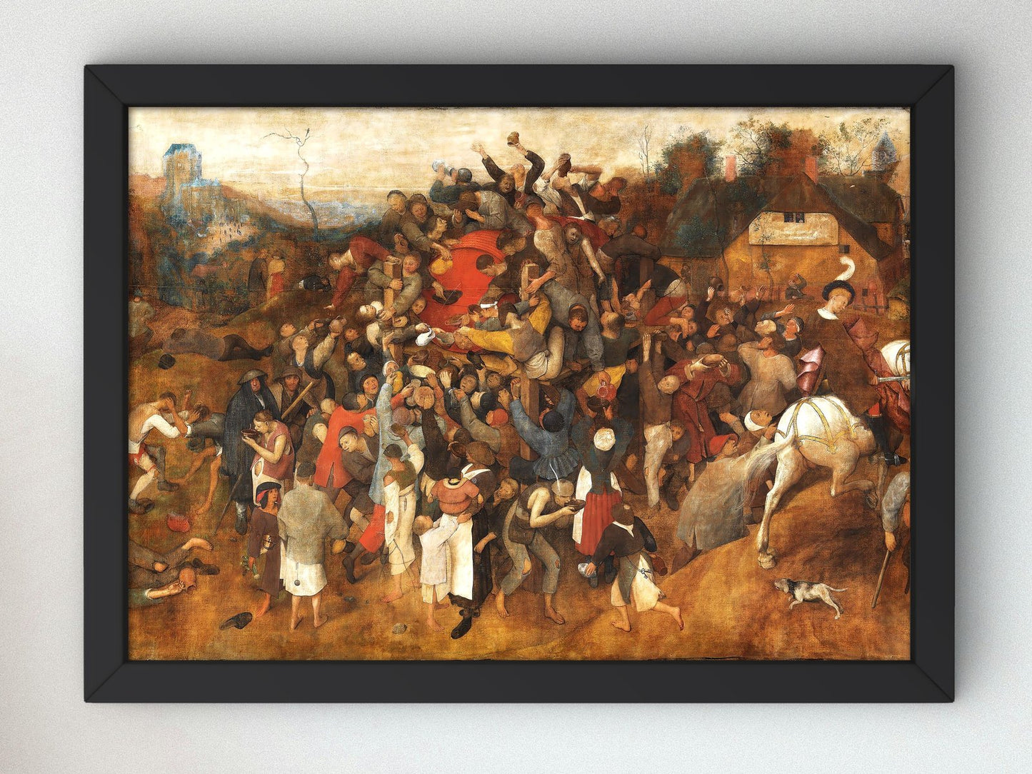 The Saint Martin's Wine by Pieter Bruegel the Elder, 1565, Renaissance, fine art print