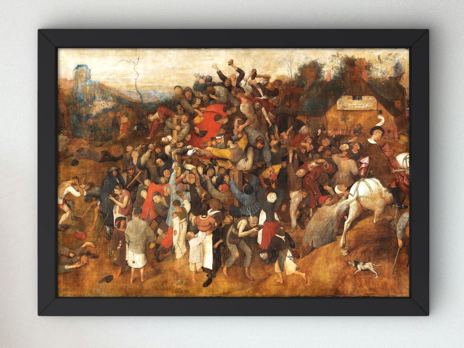 The Saint Martin's Wine by Pieter Bruegel the Elder, 1565, Renaissance, fine art print