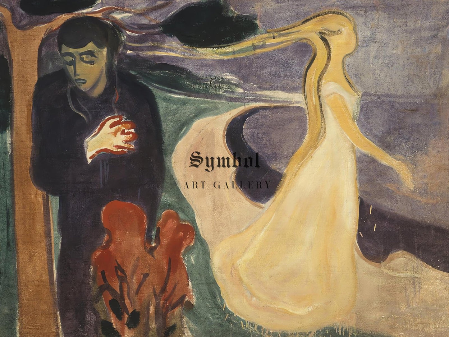 The Separation by Edvard Munch, 1896, Expressionism and Fauvism, fine art print