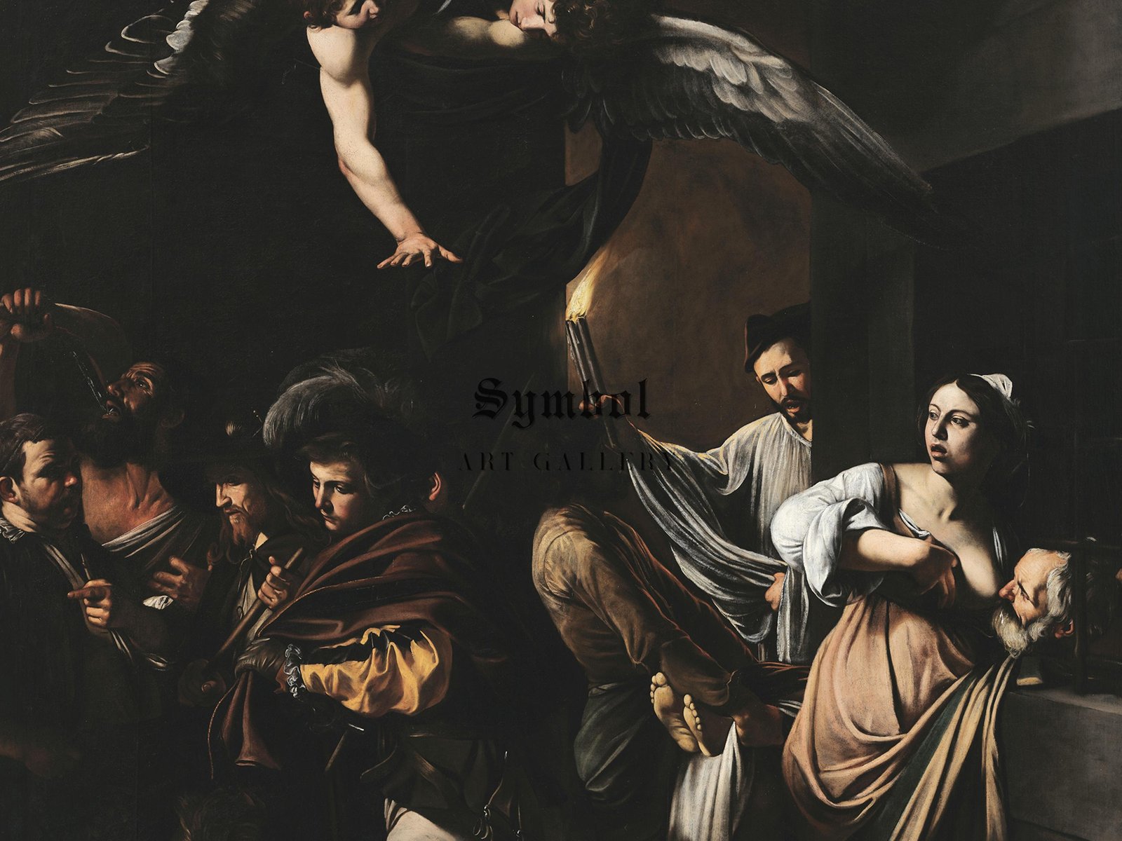 The Seven Acts of Mercy by Caravaggio, 1607, Baroque and Chiaroscuro, fine art print