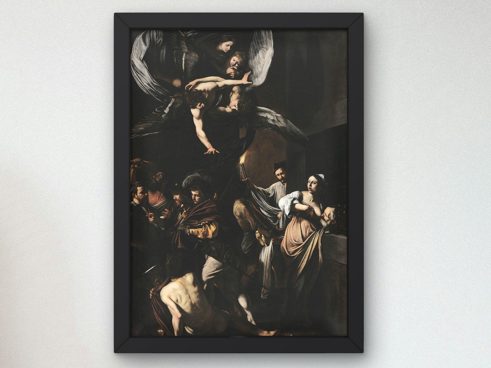 The Seven Acts of Mercy by Caravaggio, 1607, Baroque and Chiaroscuro, fine art print