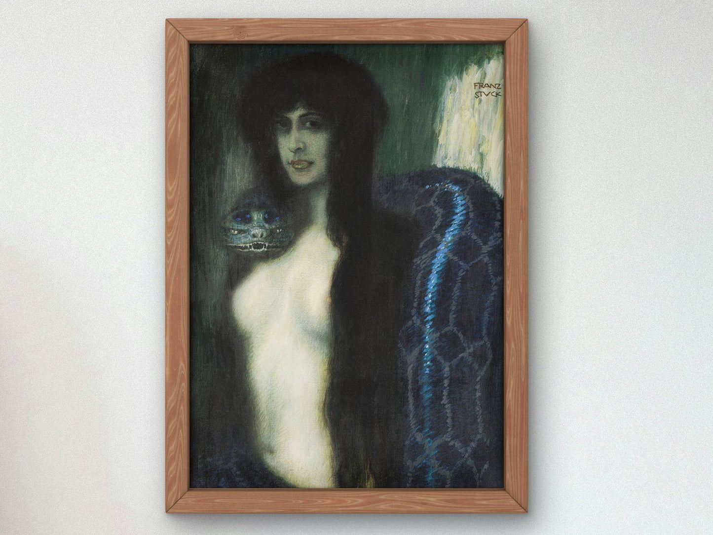 The Sin by Franz von Stuck, 1909, Art Nouveau and Belle Époque, fine art print