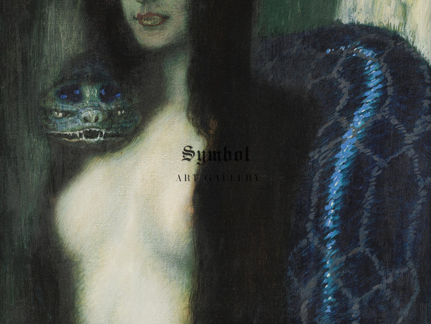 The Sin by Franz von Stuck, 1909, Art Nouveau and Belle Époque, fine art print