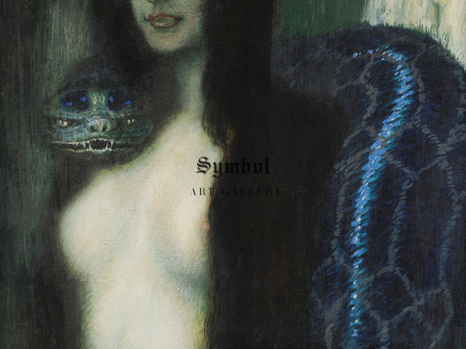The Sin by Franz von Stuck, 1909, Art Nouveau and Belle Époque, fine art print