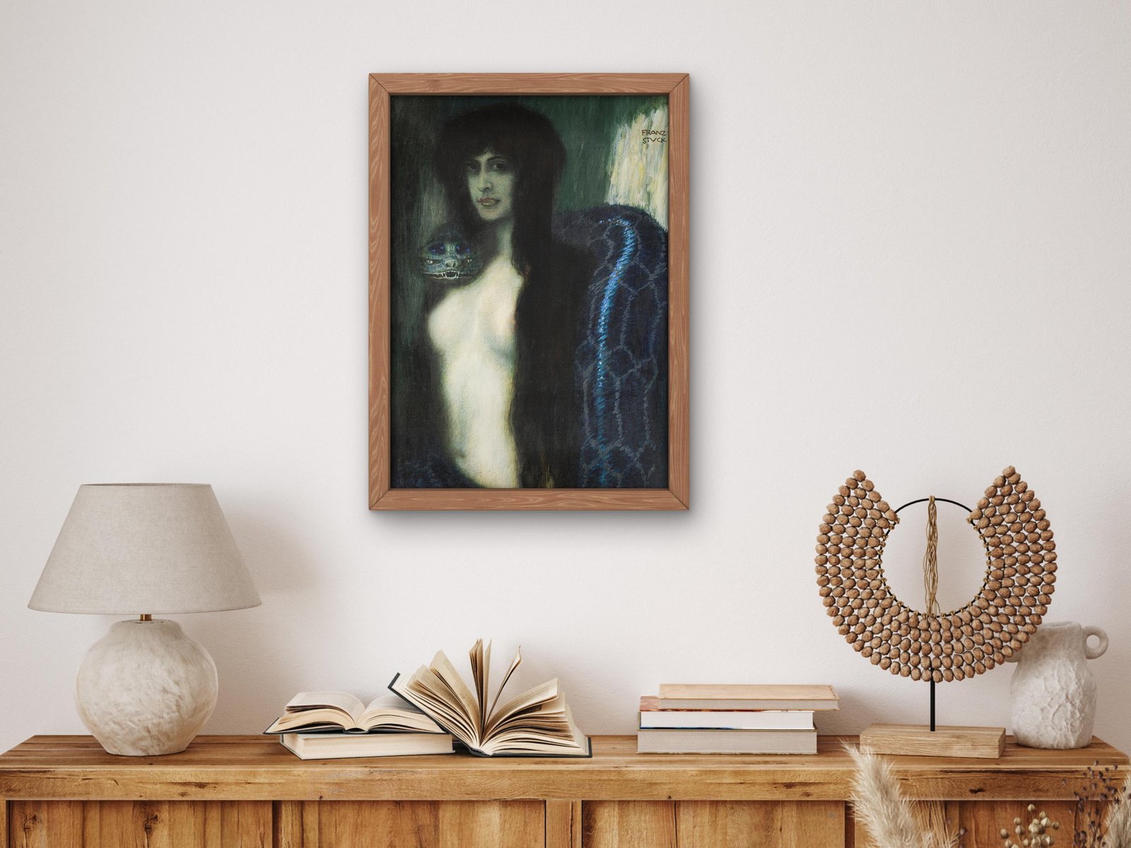 The Sin by Franz von Stuck, 1909, Art Nouveau and Belle Époque, fine art print