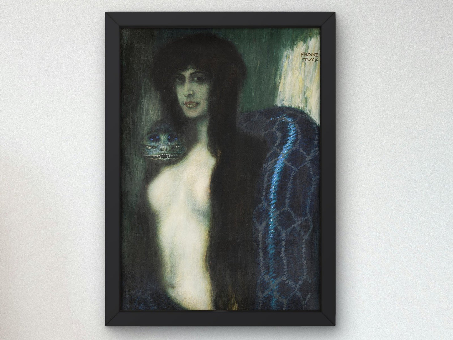 The Sin by Franz von Stuck, 1909, Art Nouveau and Belle Époque, fine art print
