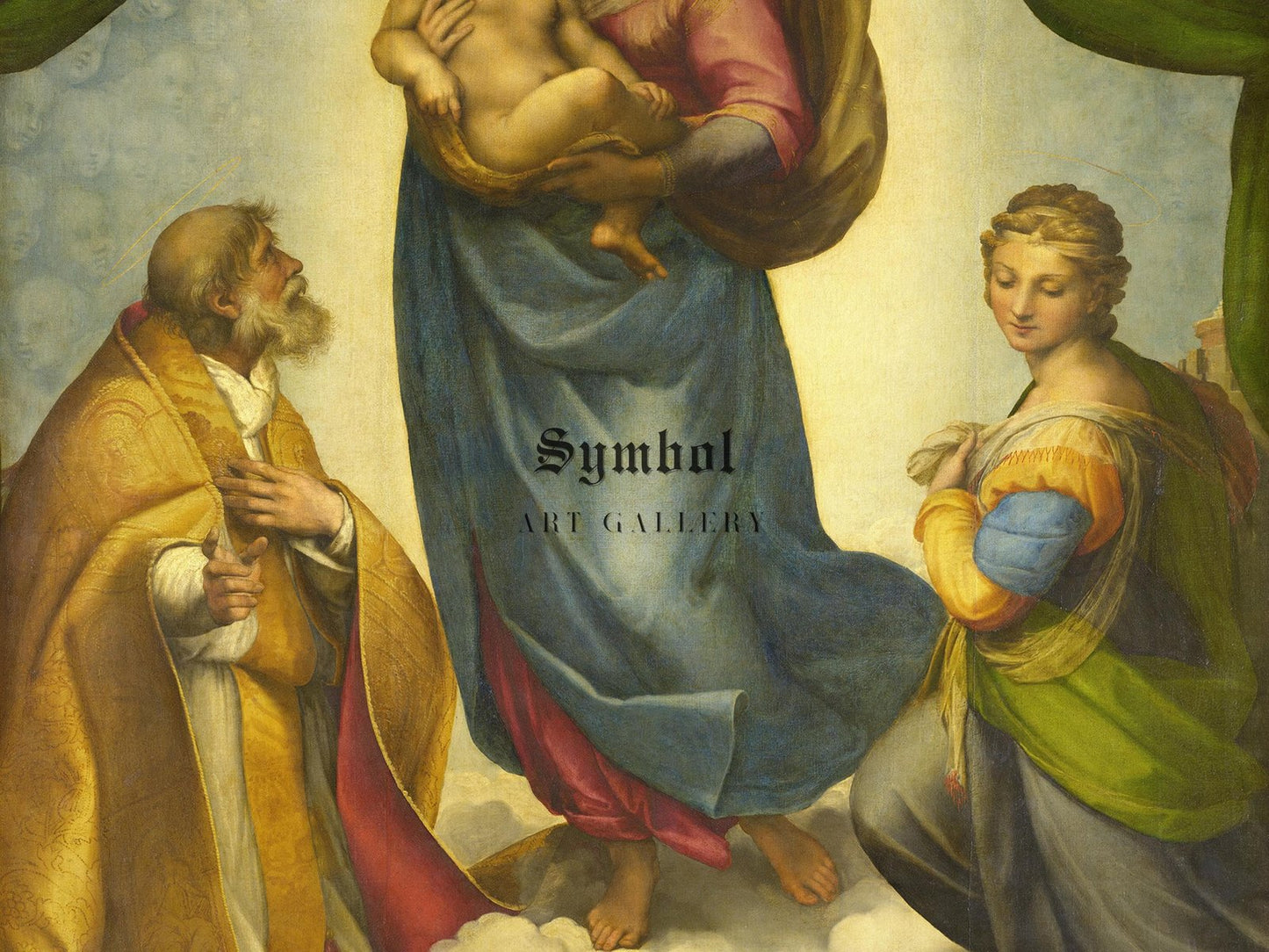 Sistine Madonna by Raphael, 1512, Renaissance, fine art print