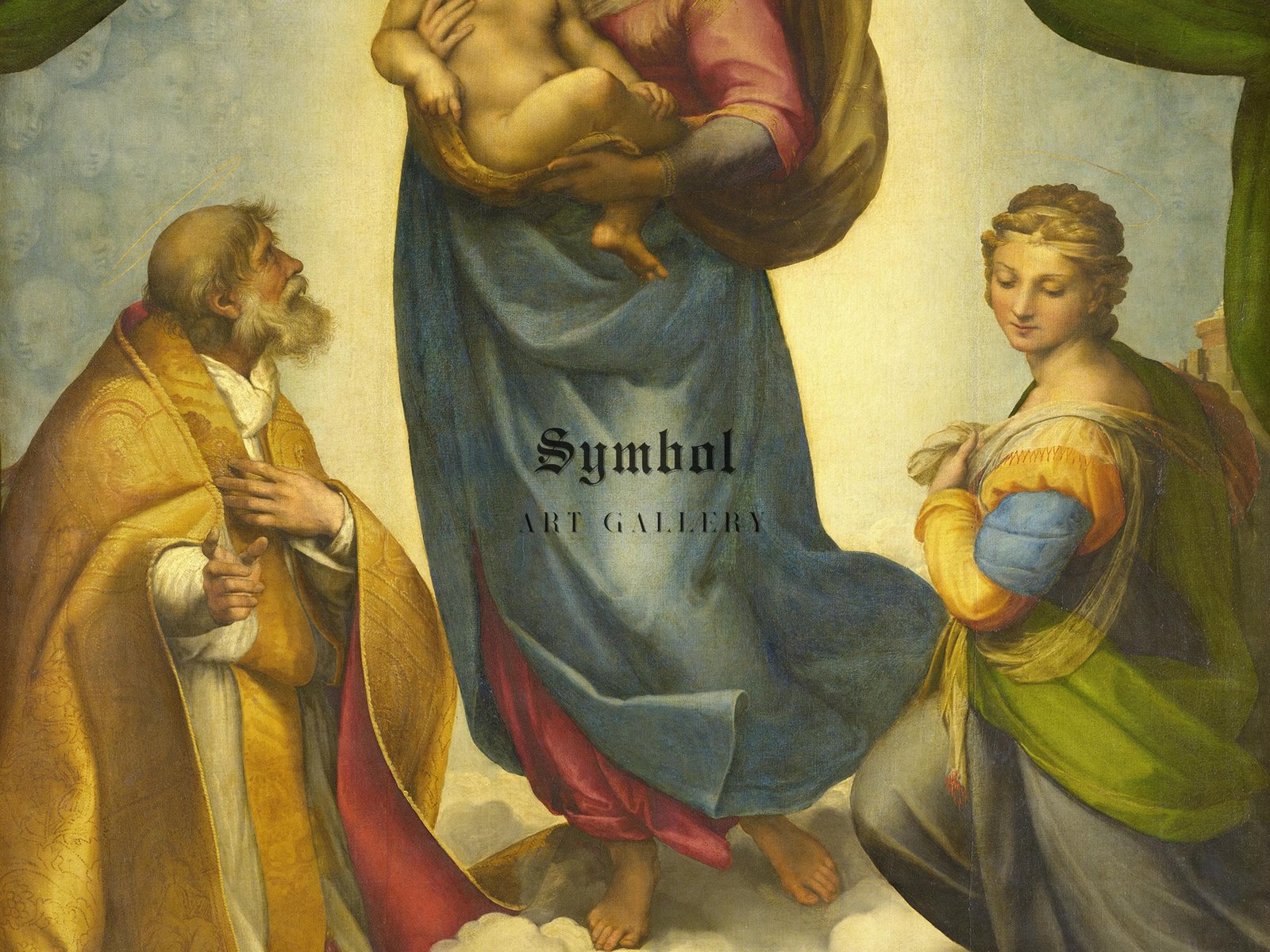Sistine Madonna by Raphael, 1512, Renaissance, fine art print