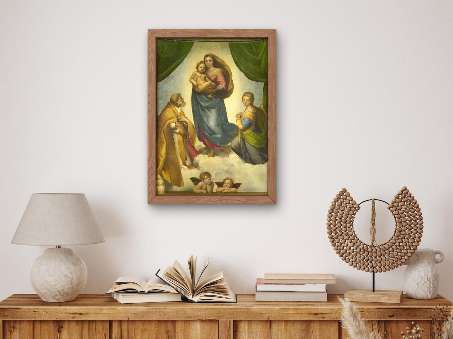 Sistine Madonna by Raphael, 1512, Renaissance, fine art print