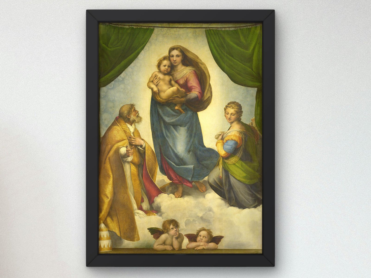 Sistine Madonna by Raphael, 1512, Renaissance, fine art print