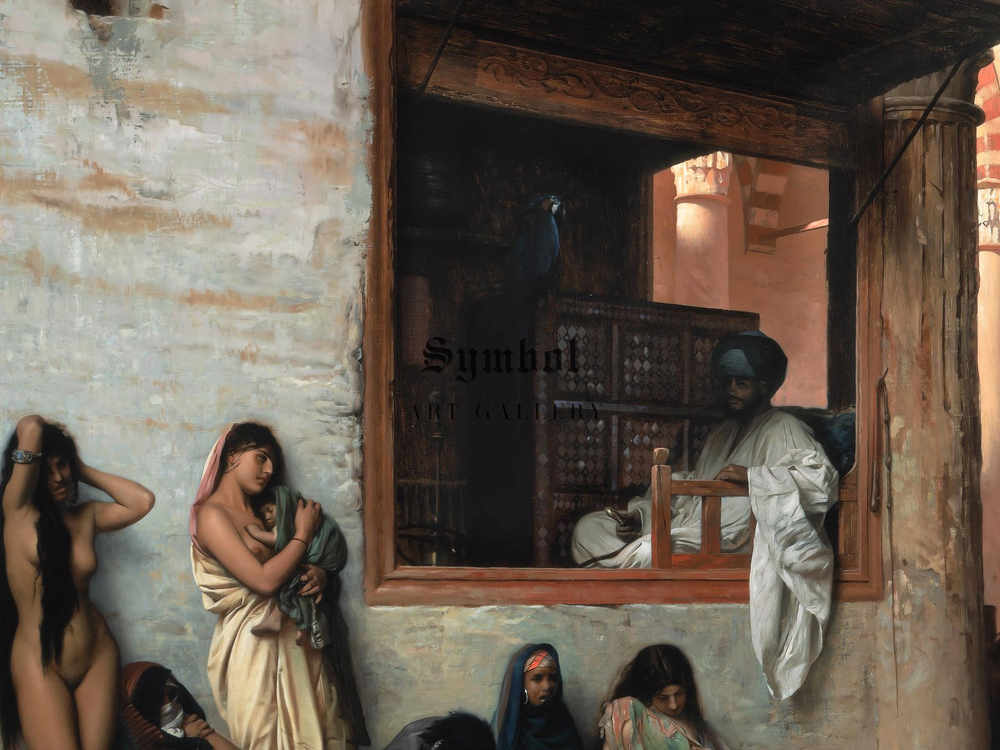 The Slave Market by Jean-Léon Gérôme, 1871, Orientalism and Exoticism, fine art print