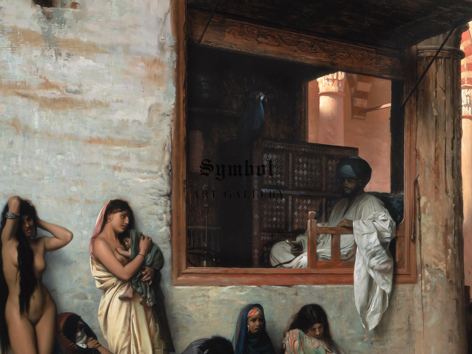 The Slave Market by Jean-Léon Gérôme, 1871, Orientalism and Exoticism, fine art print