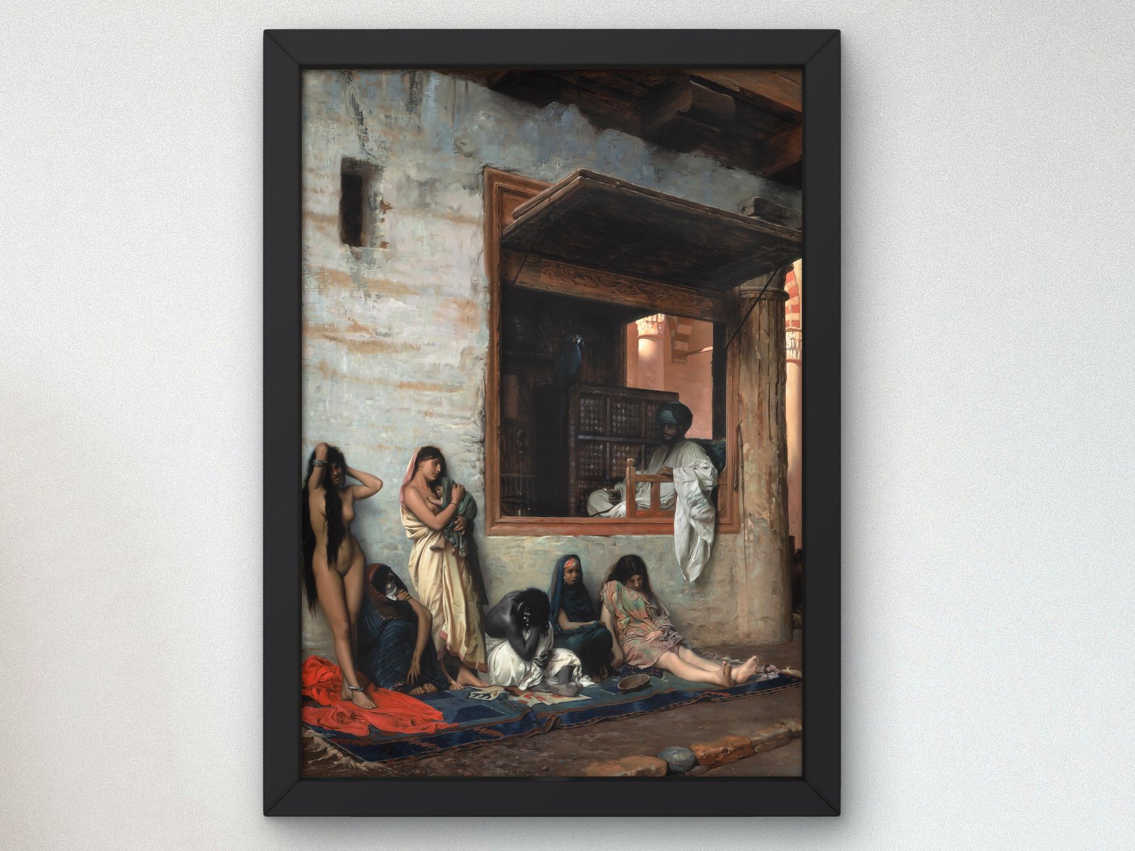 The Slave Market by Jean-Léon Gérôme, 1871, Orientalism and Exoticism, fine art print