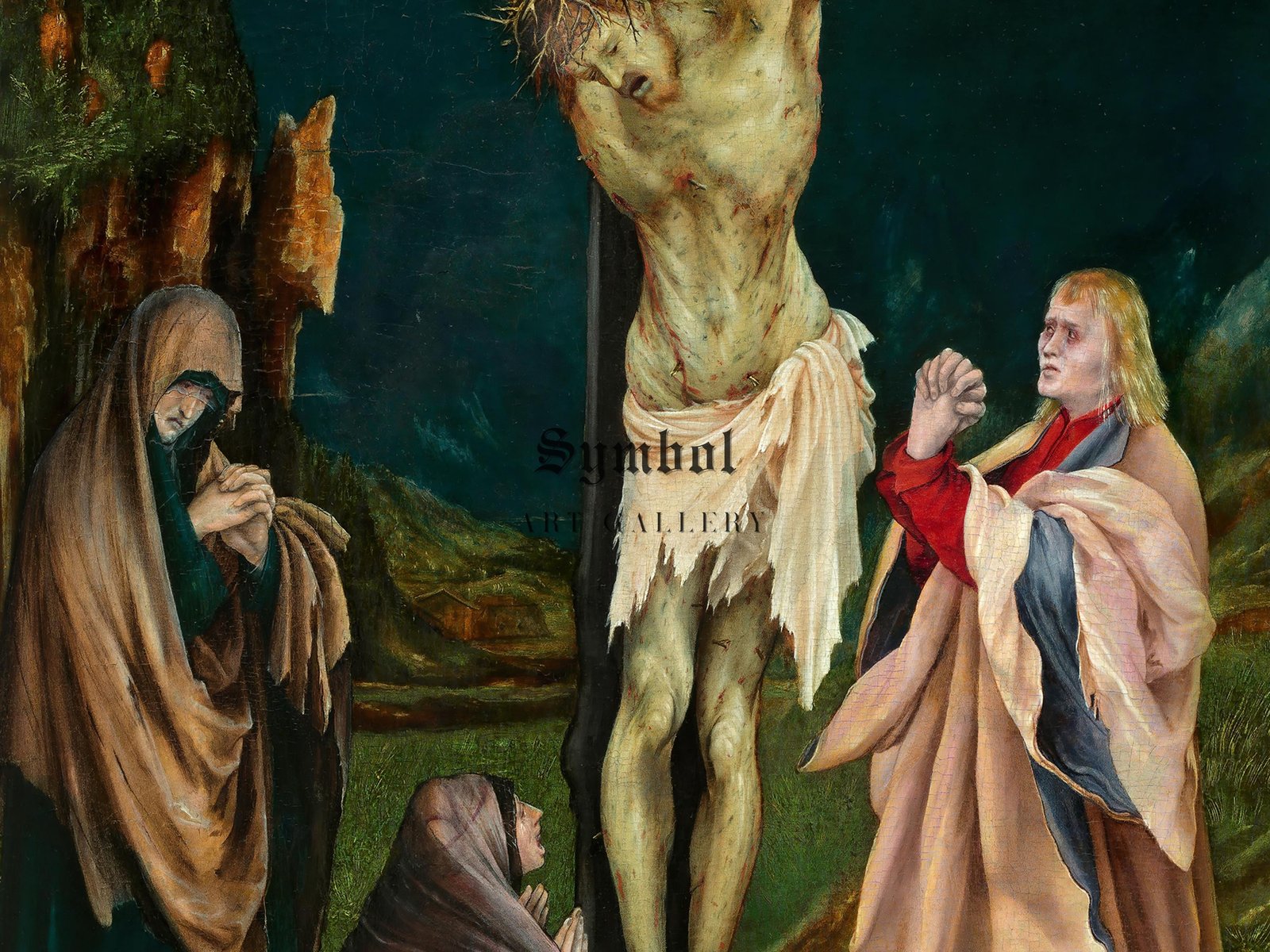 The Small Crucifixion by Matthias Grünewald, 1511, Renaissance, fine art print