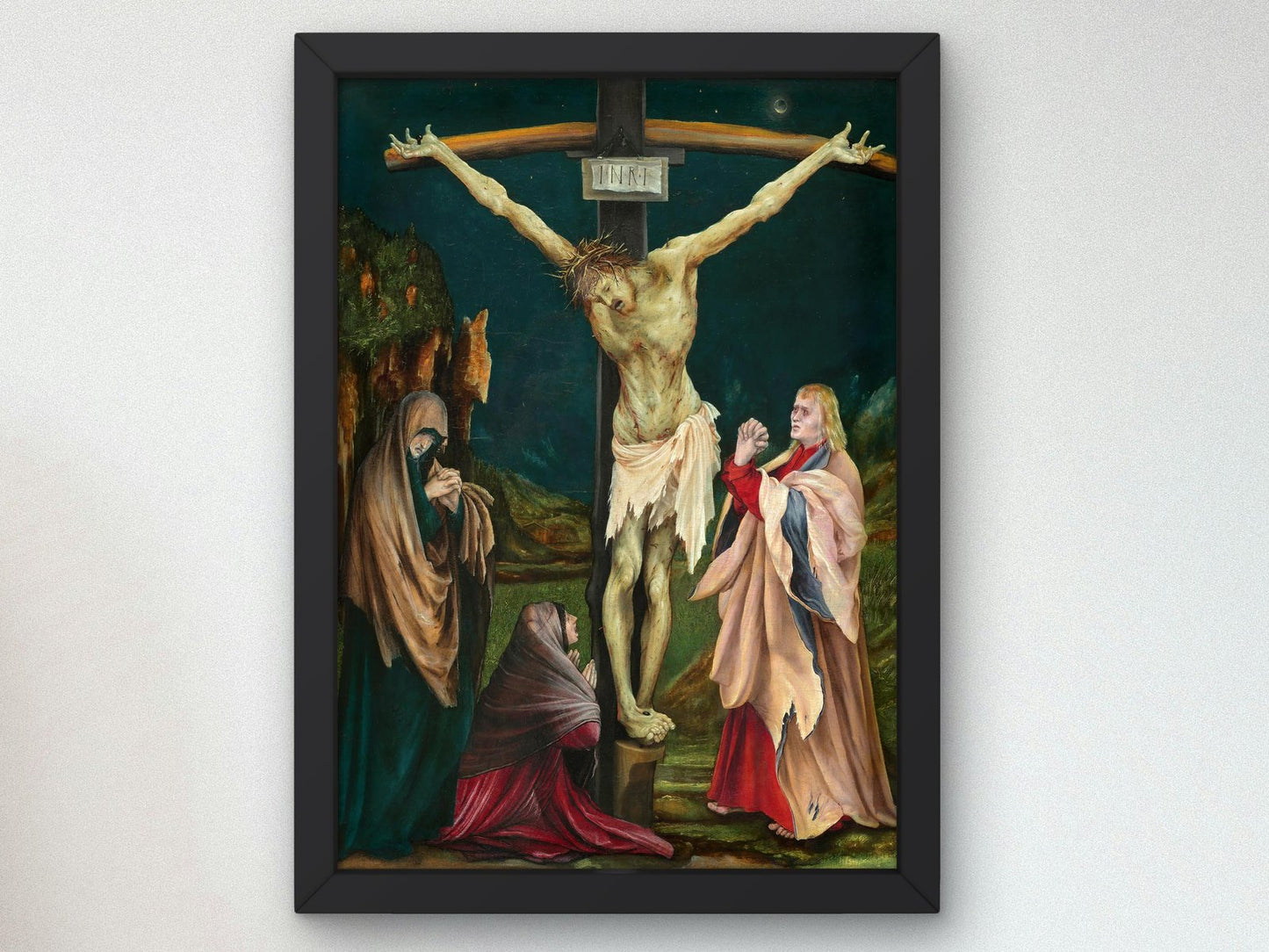 The Small Crucifixion by Matthias Grünewald, 1511, Renaissance, fine art print