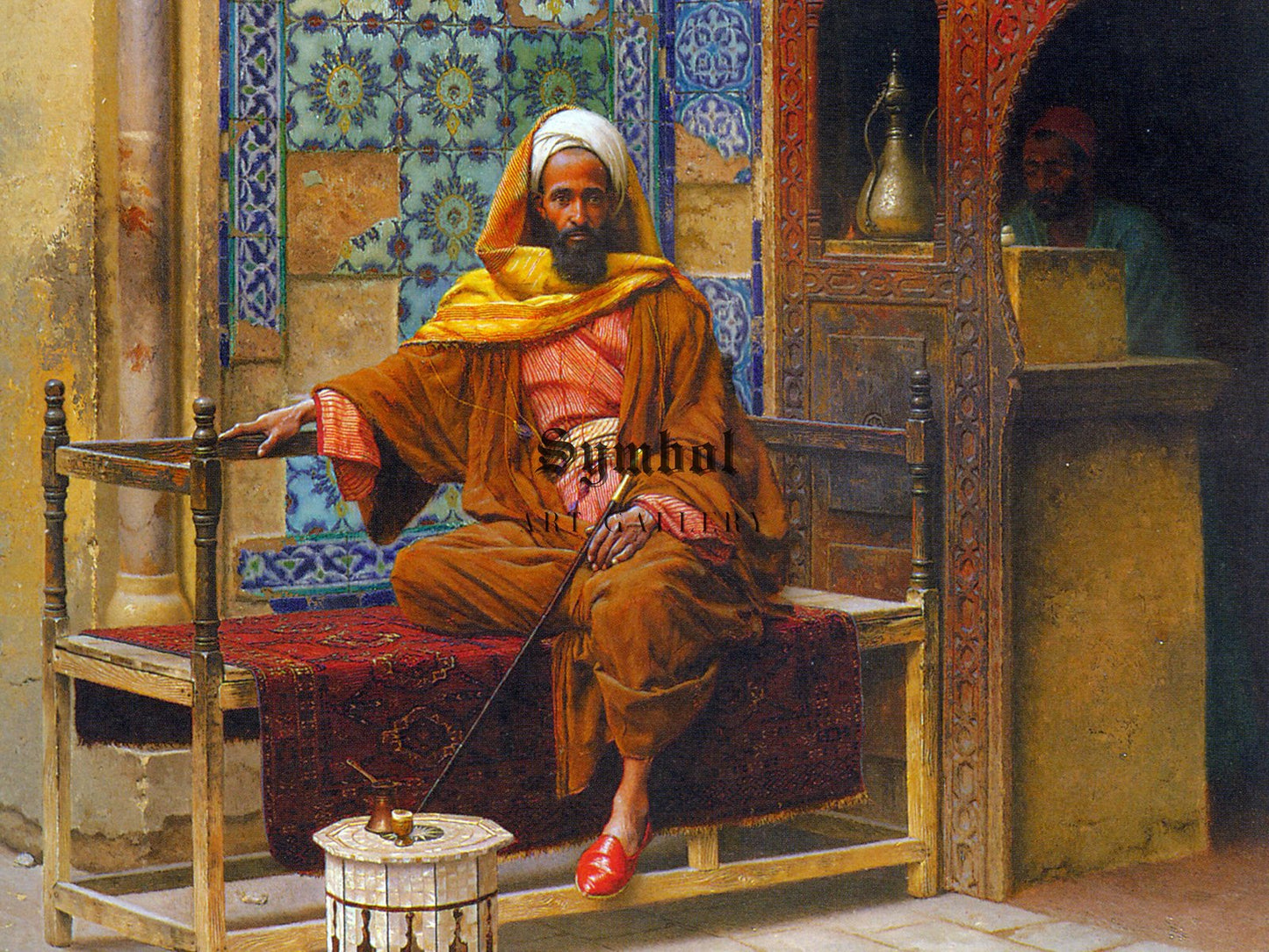 The Smoker by Ludwig Deutsch, 1903, Orientalism and Exoticism, fine art print
