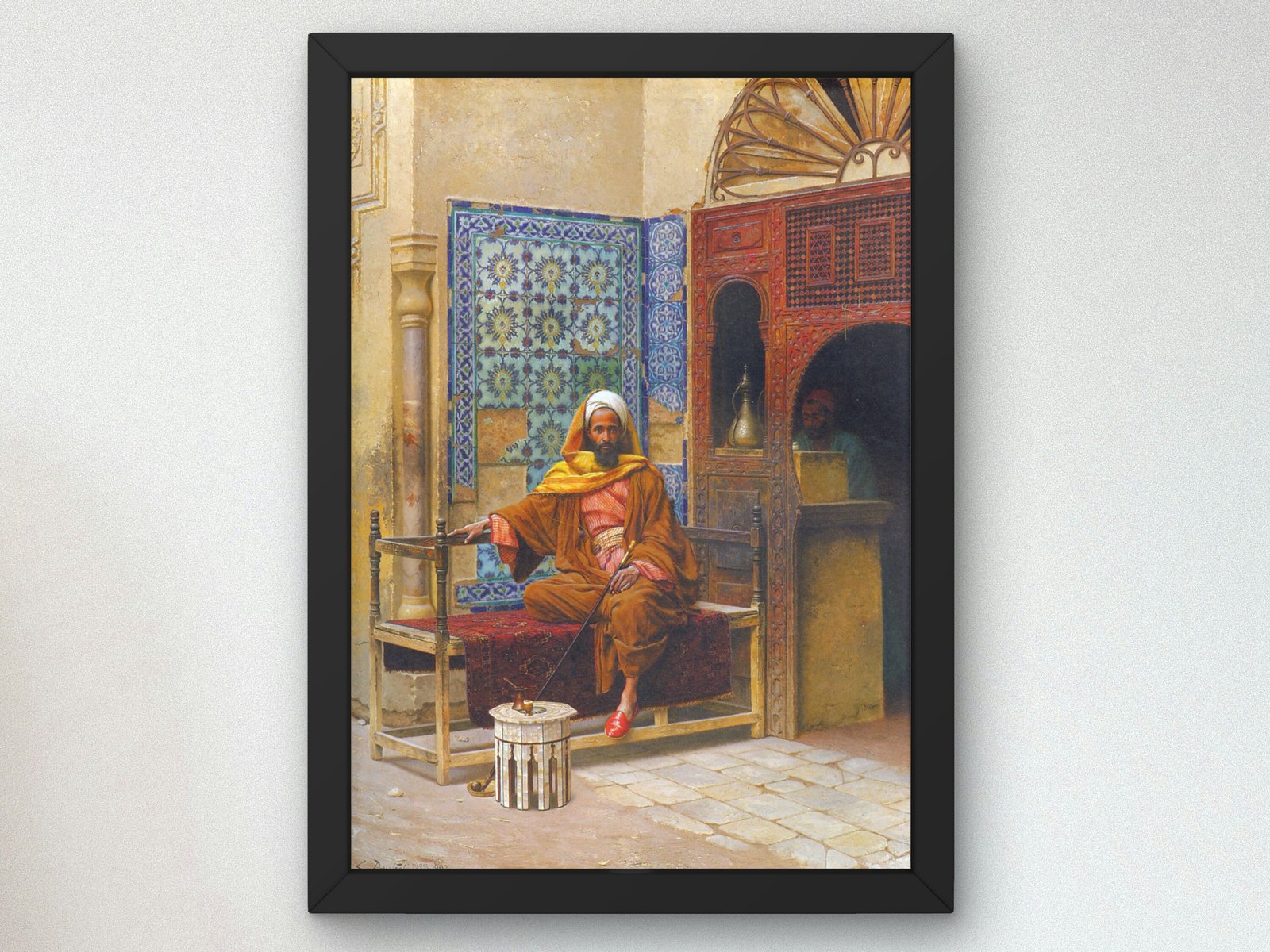 The Smoker by Ludwig Deutsch, 1903, Orientalism and Exoticism, fine art print