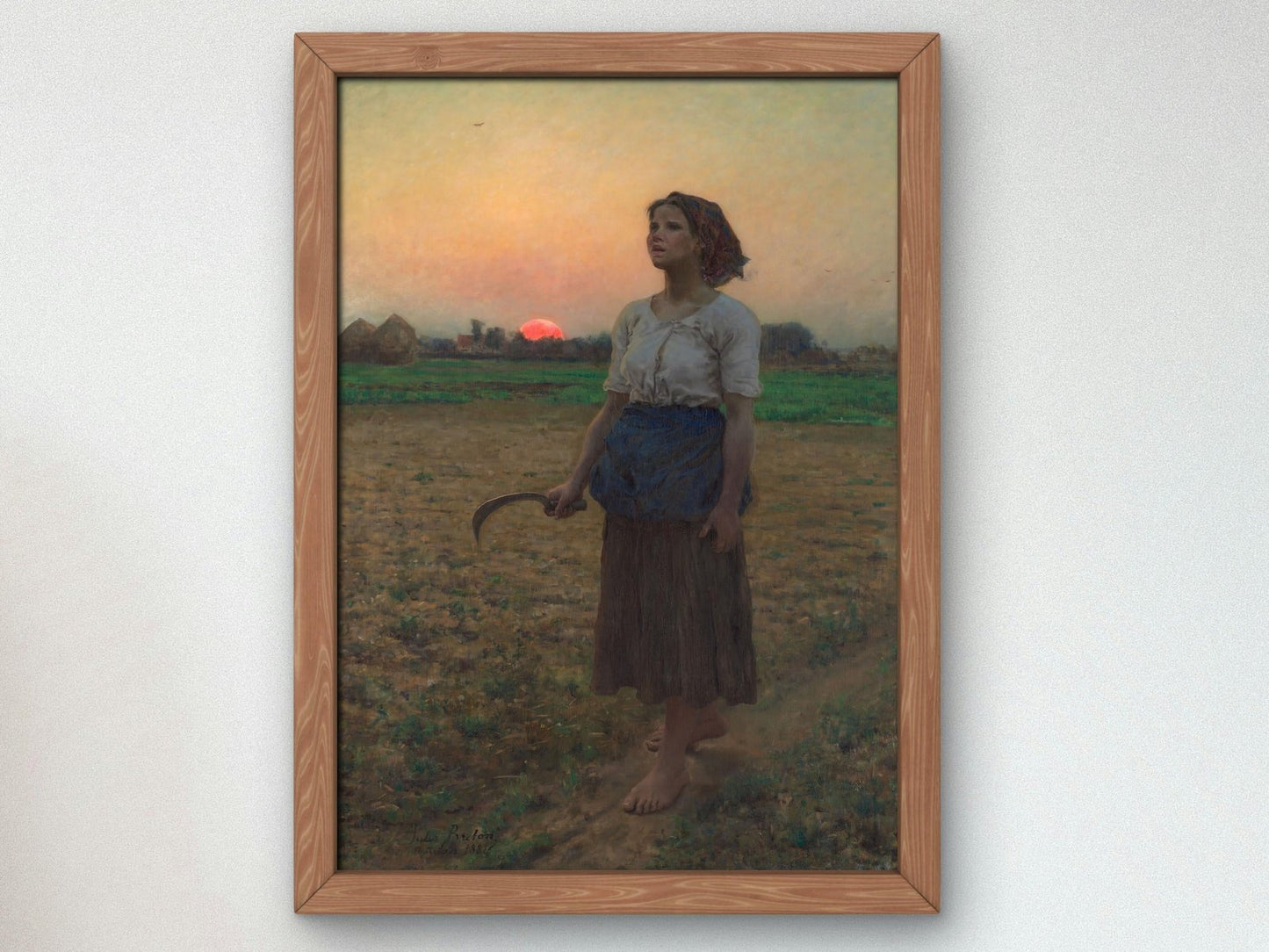 The Song of the Lark by Jules Breton, 1884, Realism and Naturalism, fine art print