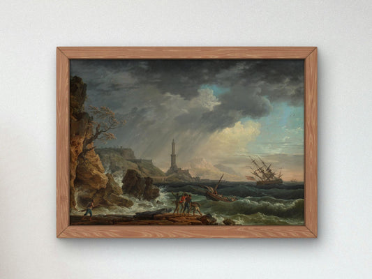 The Storm by Claude Joseph Vernet, 1752, Romanticism and Classical Landscapes, fine art print