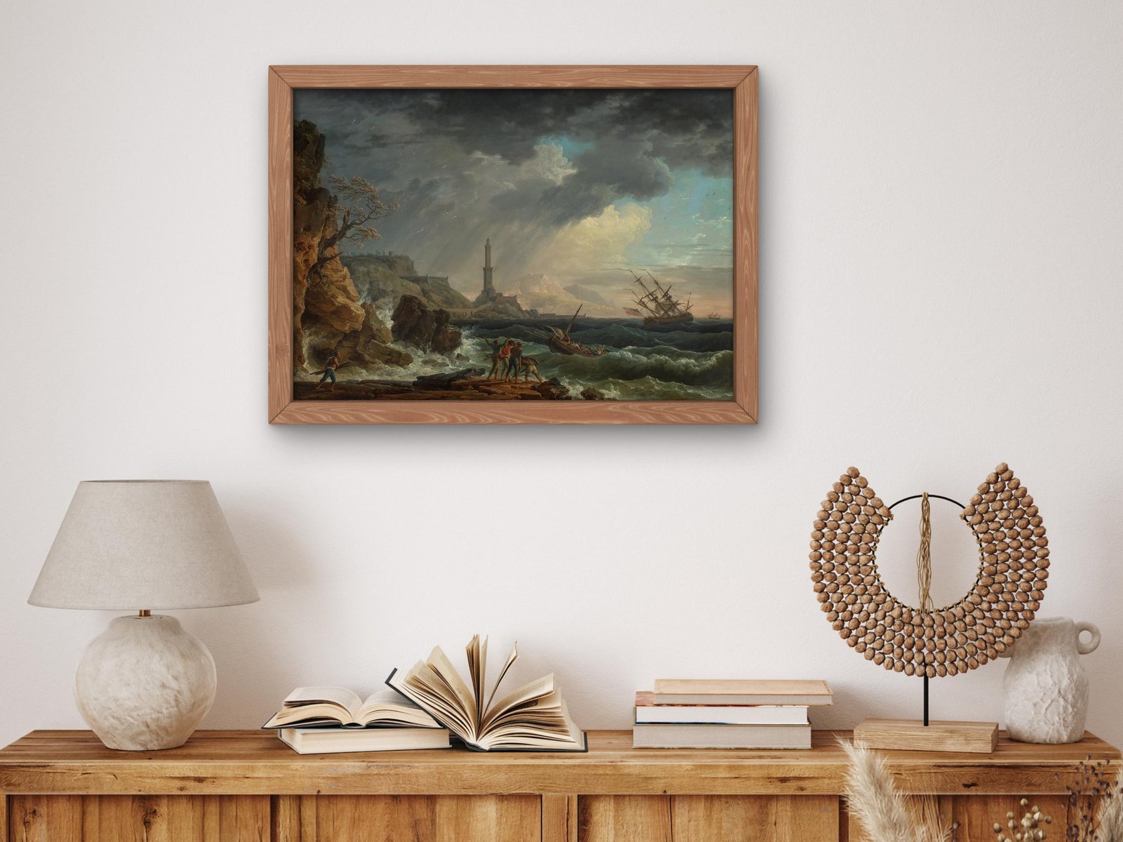The Storm by Claude Joseph Vernet, 1752, Romanticism and Classical Landscapes, fine art print