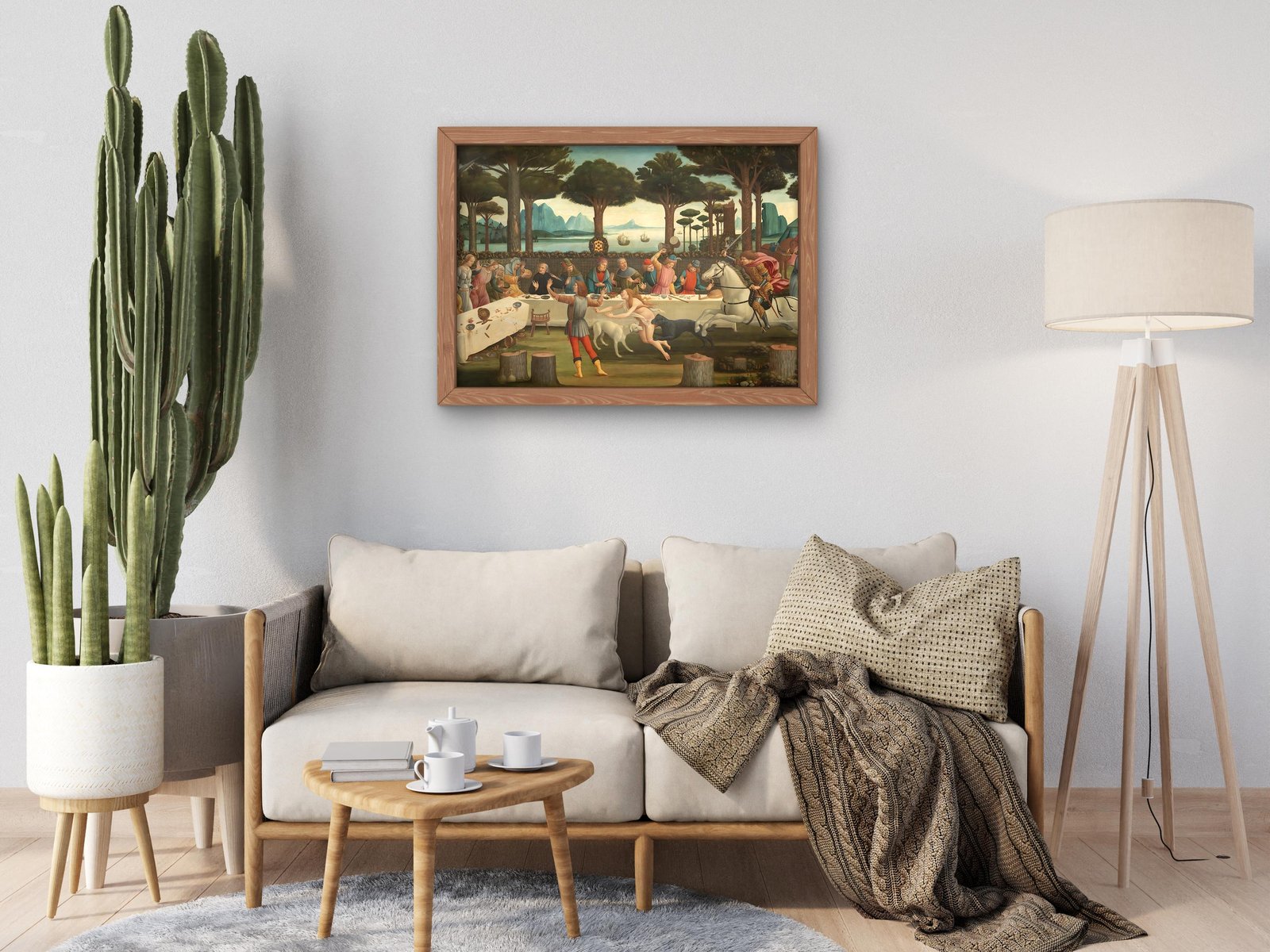 The Story of Nastagio degli Onesti by Sandro Botticelli, 1483, Renaissance, fine art print