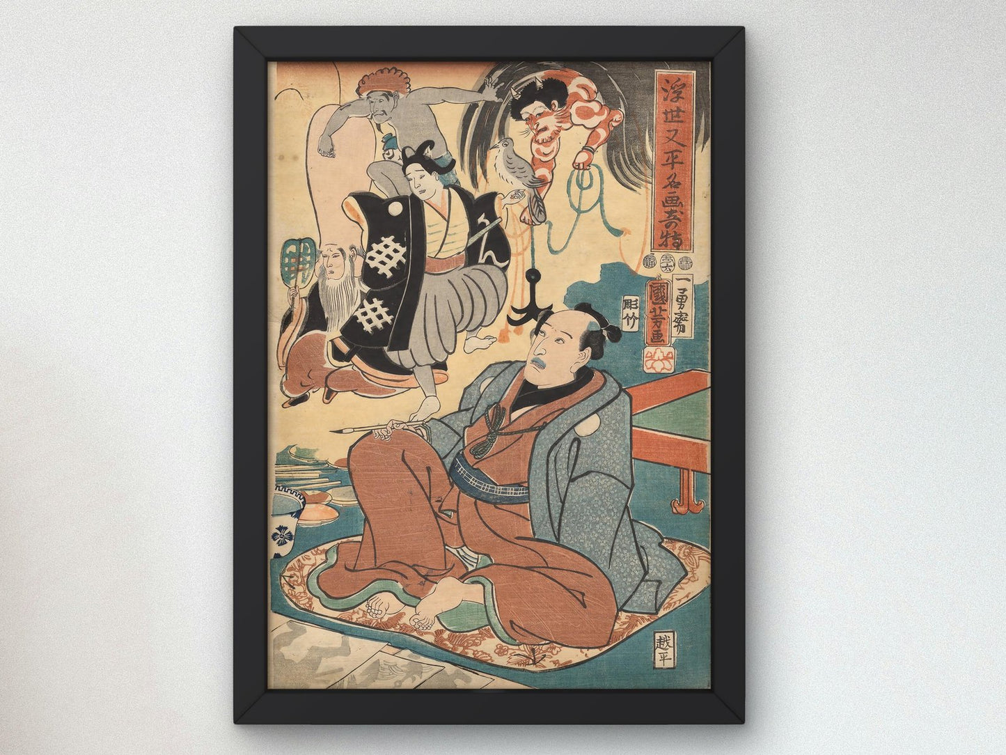 Ukiyo Matahei by Utagawa Kuniyoshi, 1853, Japanese Woodblock Prints, fine art print