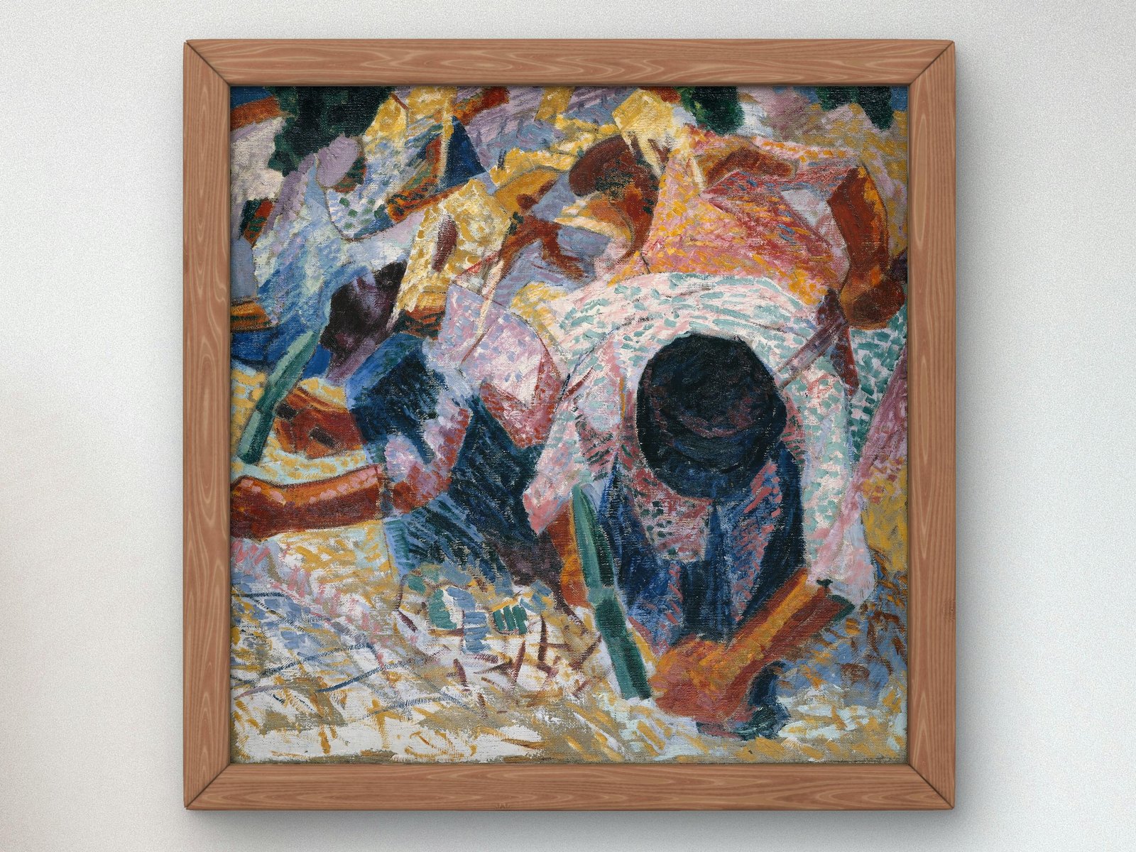 The Street Pavers by Umberto Boccioni, 1910, Futurism and Constructivism, fine art print