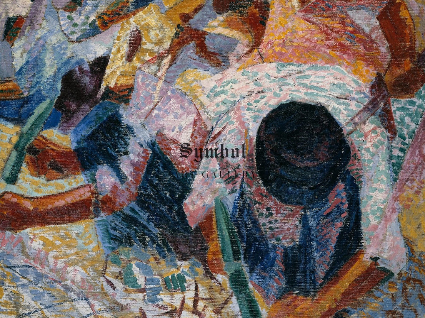 The Street Pavers by Umberto Boccioni, 1910, Futurism and Constructivism, fine art print