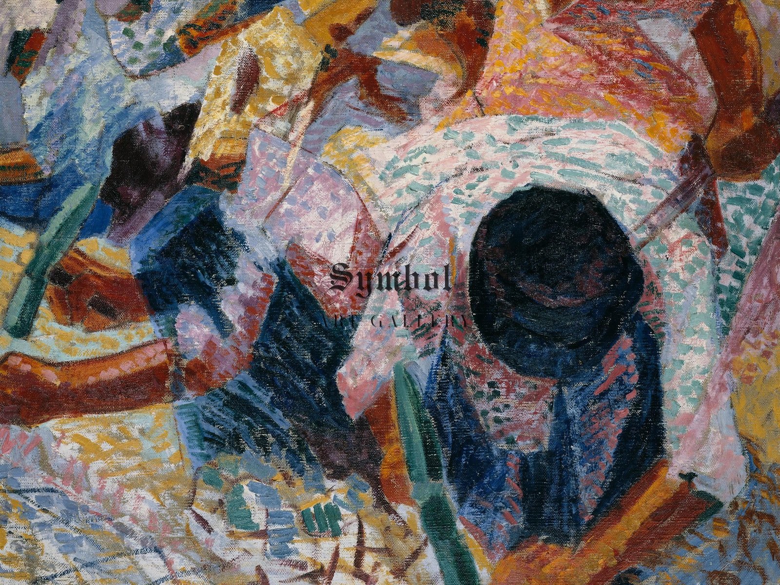 The Street Pavers by Umberto Boccioni, 1910, Futurism and Constructivism, fine art print