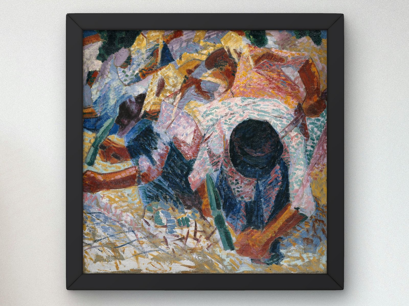 The Street Pavers by Umberto Boccioni, 1910, Futurism and Constructivism, fine art print