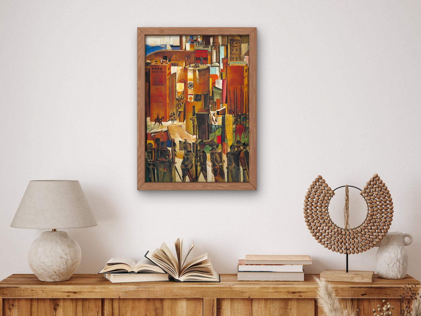 The Surrender of Barcelona by Wyndham Lewis, 1937, Art Deco and American Modernism, fine art print