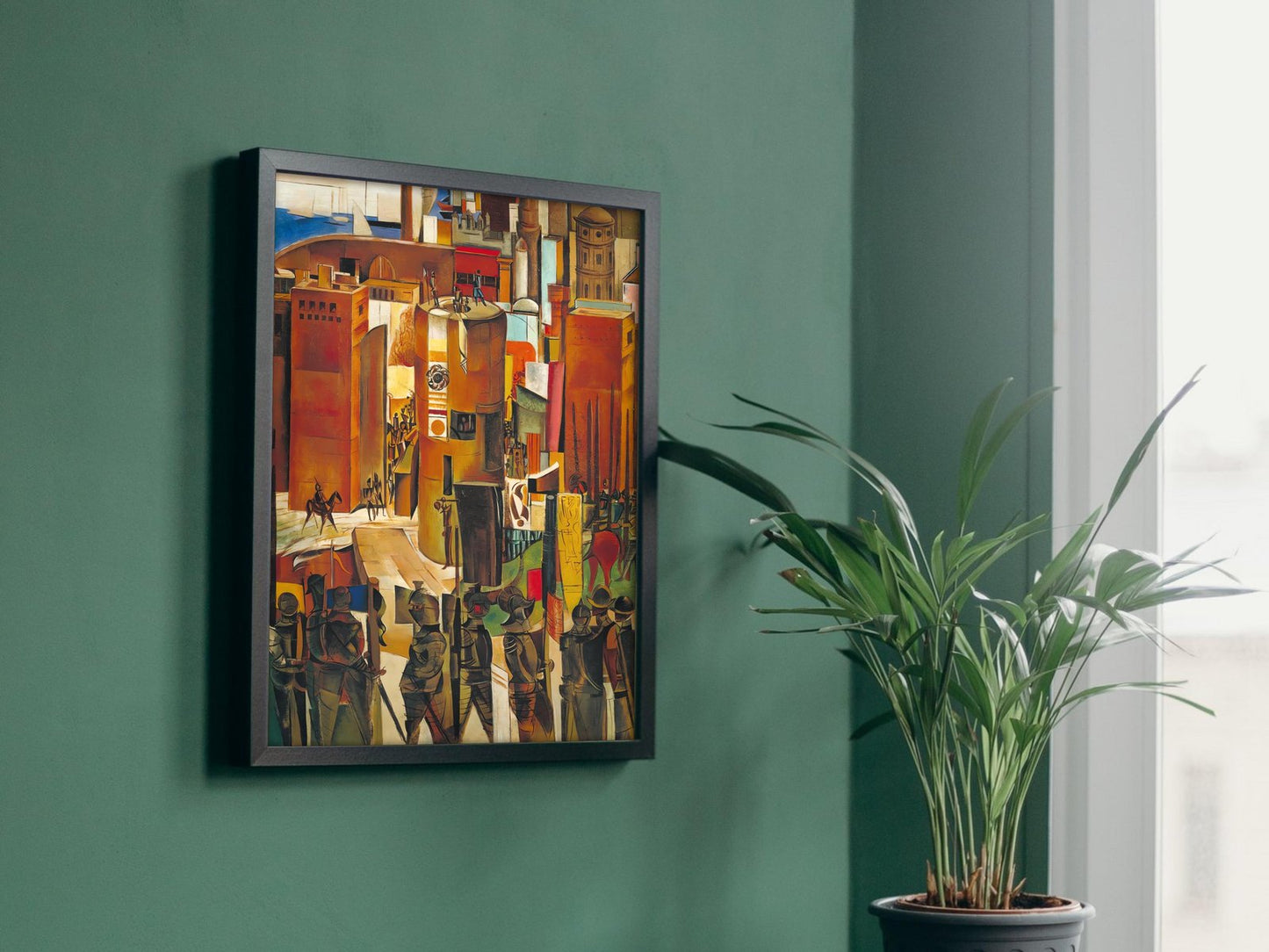 The Surrender of Barcelona by Wyndham Lewis, 1937, Art Deco and American Modernism, fine art print