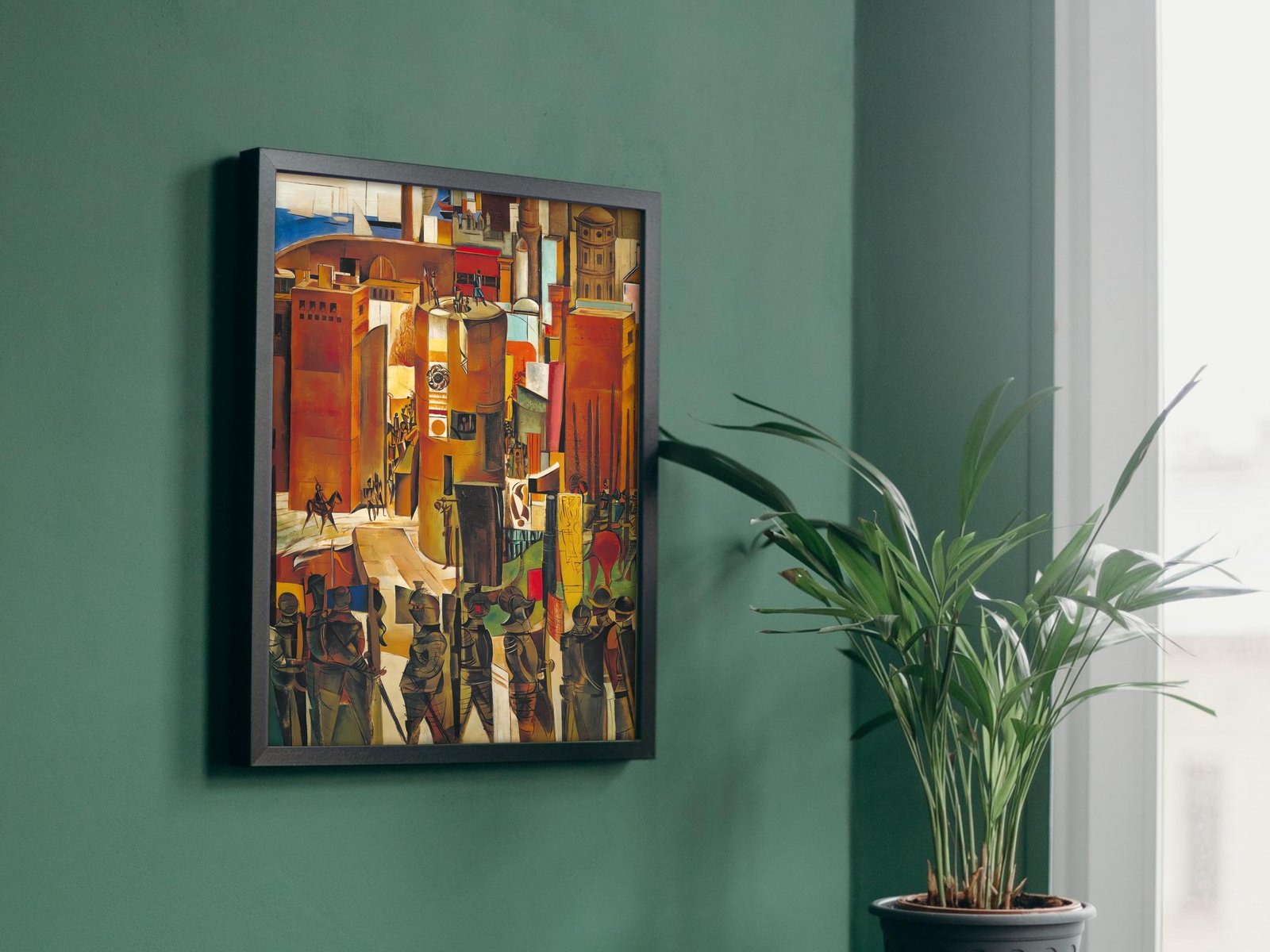 The Surrender of Barcelona by Wyndham Lewis, 1937, Art Deco and American Modernism, fine art print