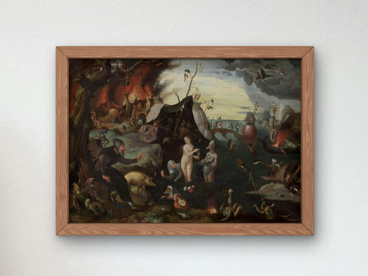 The Temptation of Saint Anthony by Pieter Huys, 1560, Baroque and Chiaroscuro, fine art print