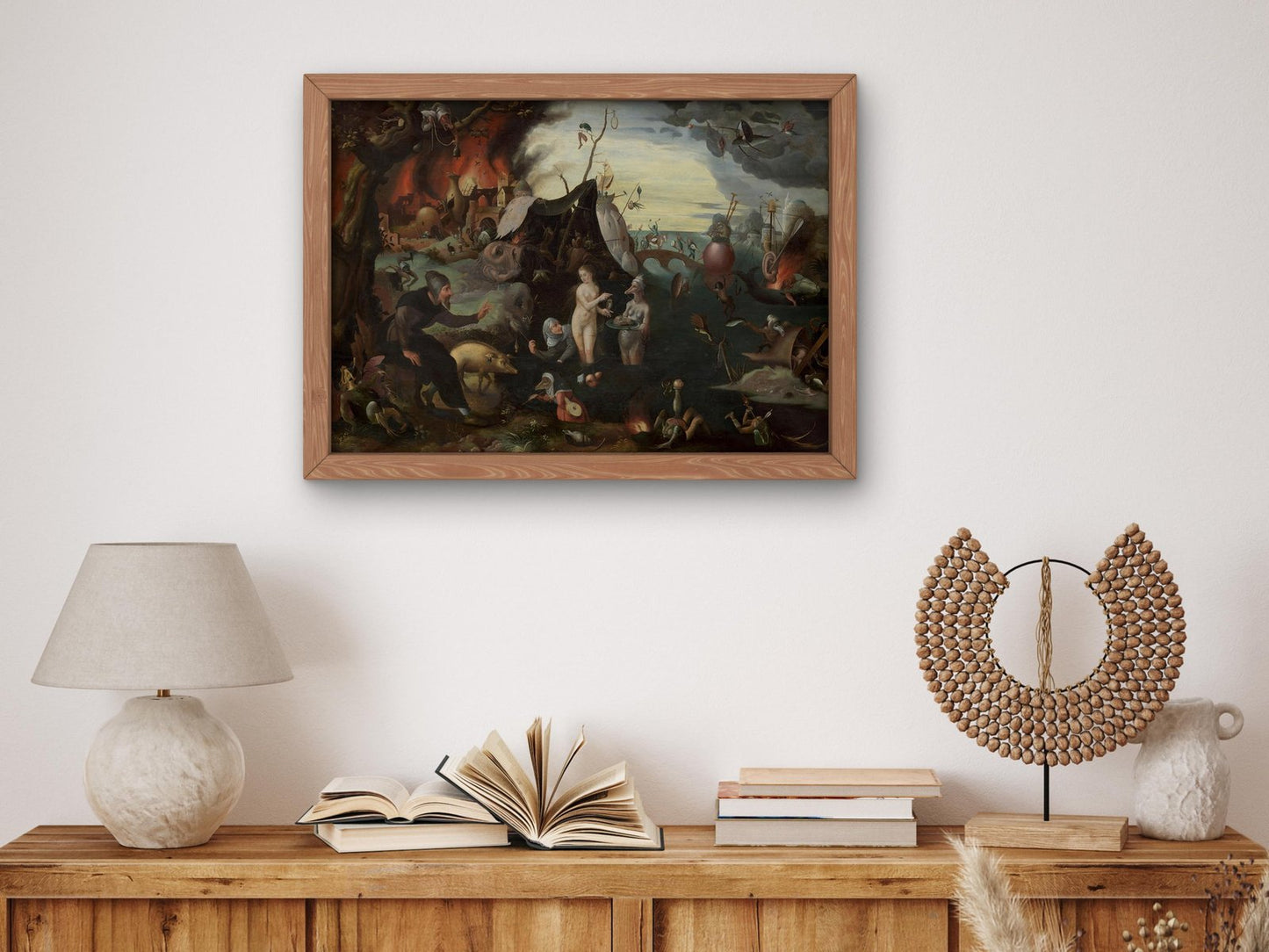 The Temptation of Saint Anthony by Pieter Huys, 1560, Baroque and Chiaroscuro, fine art print