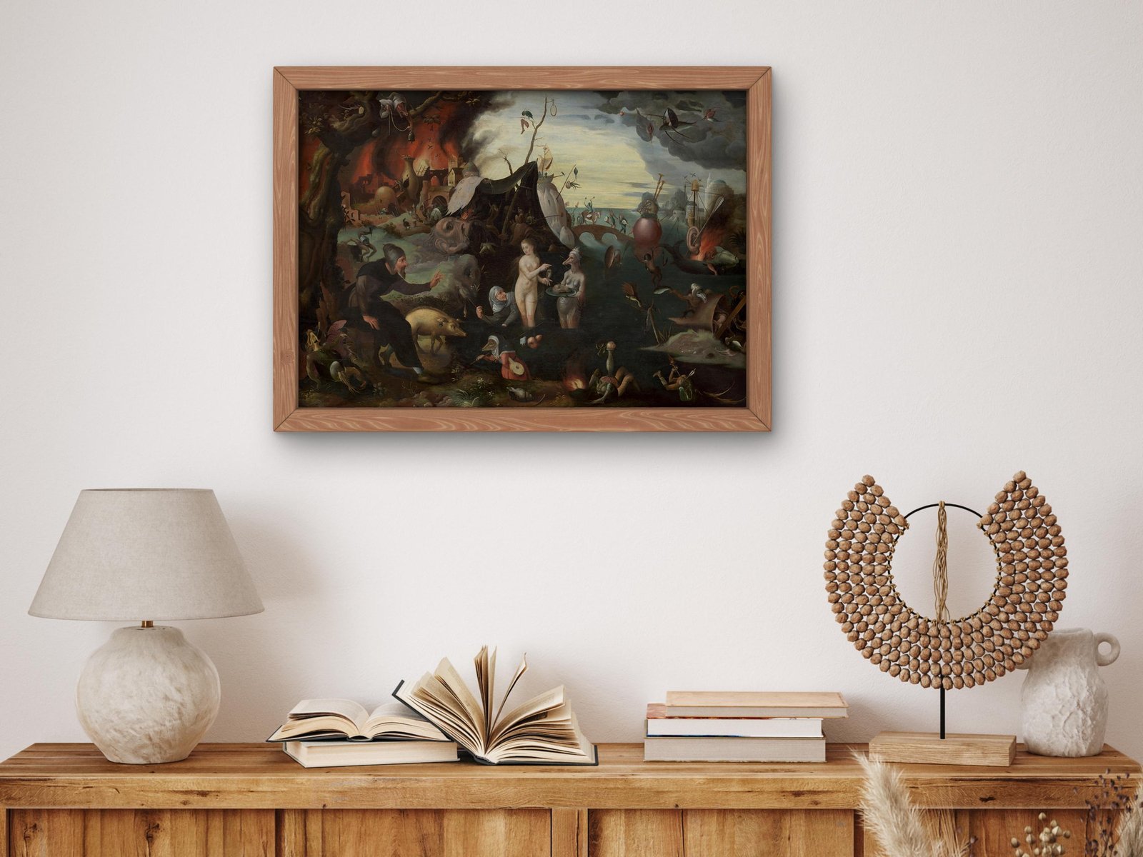 The Temptation of Saint Anthony by Pieter Huys, 1560, Baroque and Chiaroscuro, fine art print