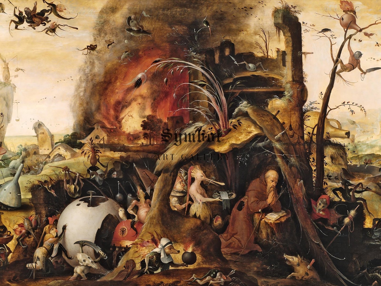 The Temptation of St Anthony by Jan Mandyn, 1530, Renaissance, fine art print