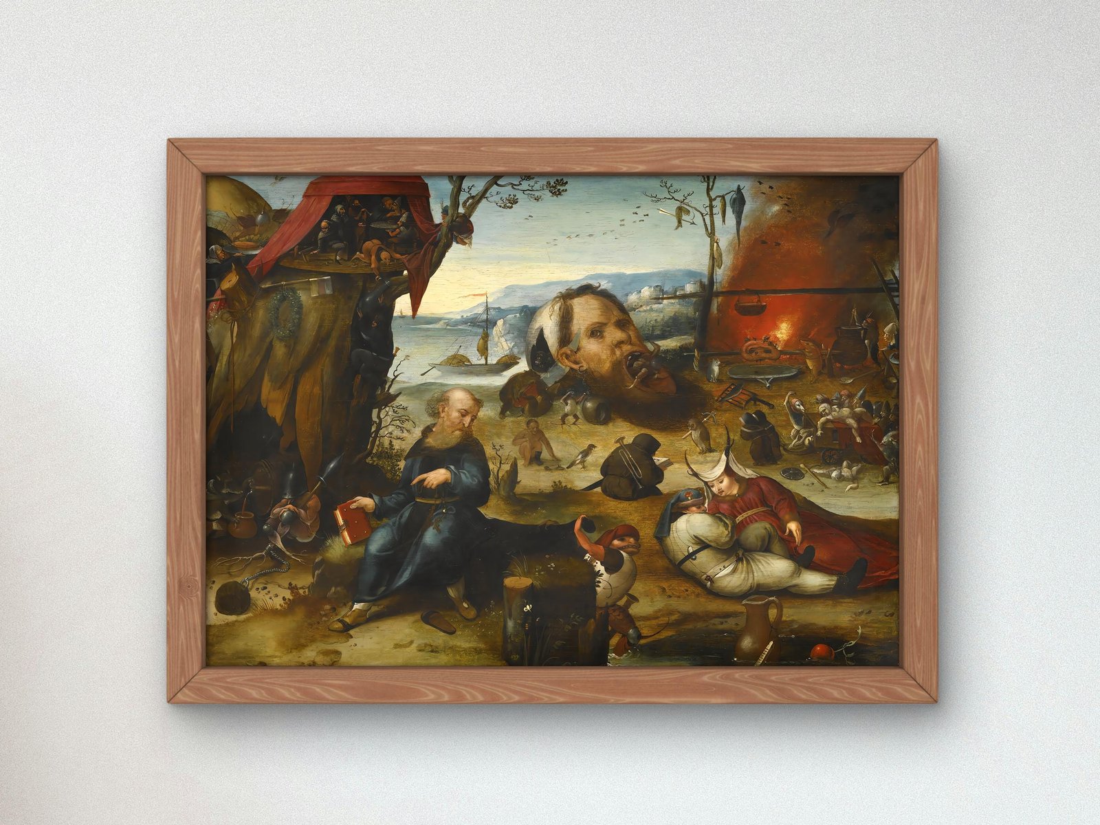The Temptation of St Anthony by Pieter Huys, 1600, Baroque and Chiaroscuro, fine art print