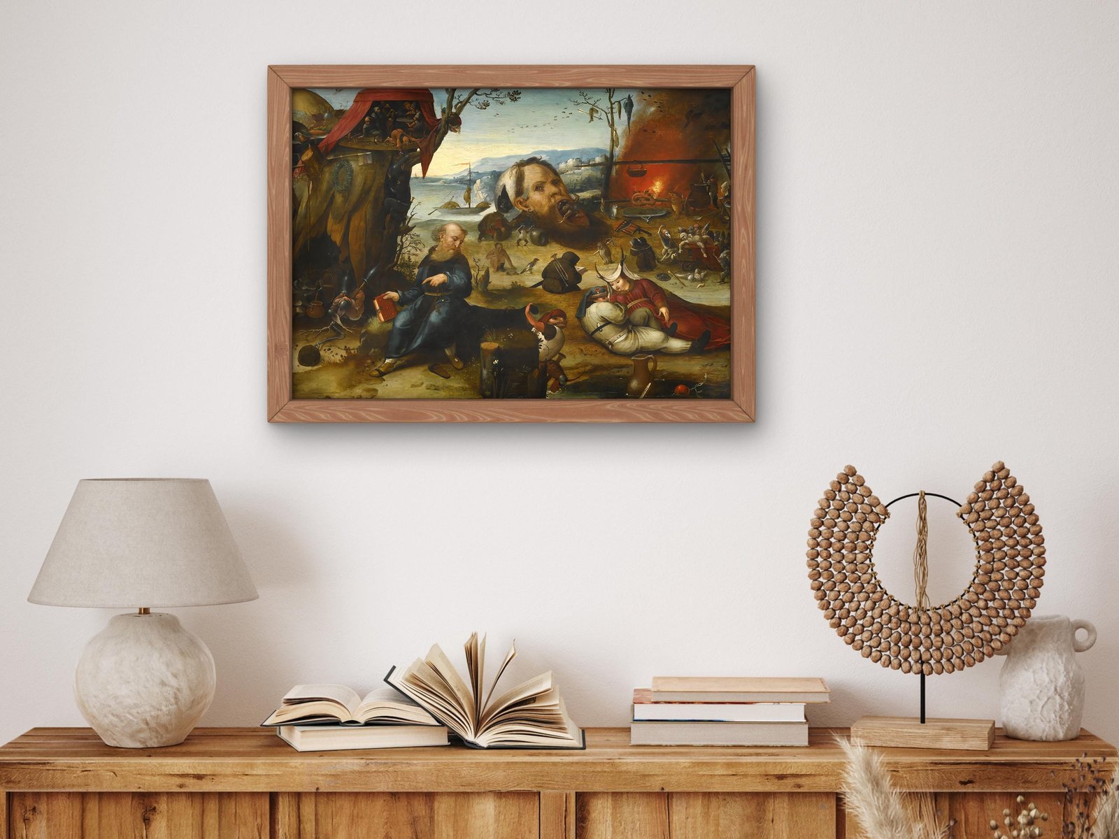 The Temptation of St Anthony by Pieter Huys, 1600, Baroque and Chiaroscuro, fine art print