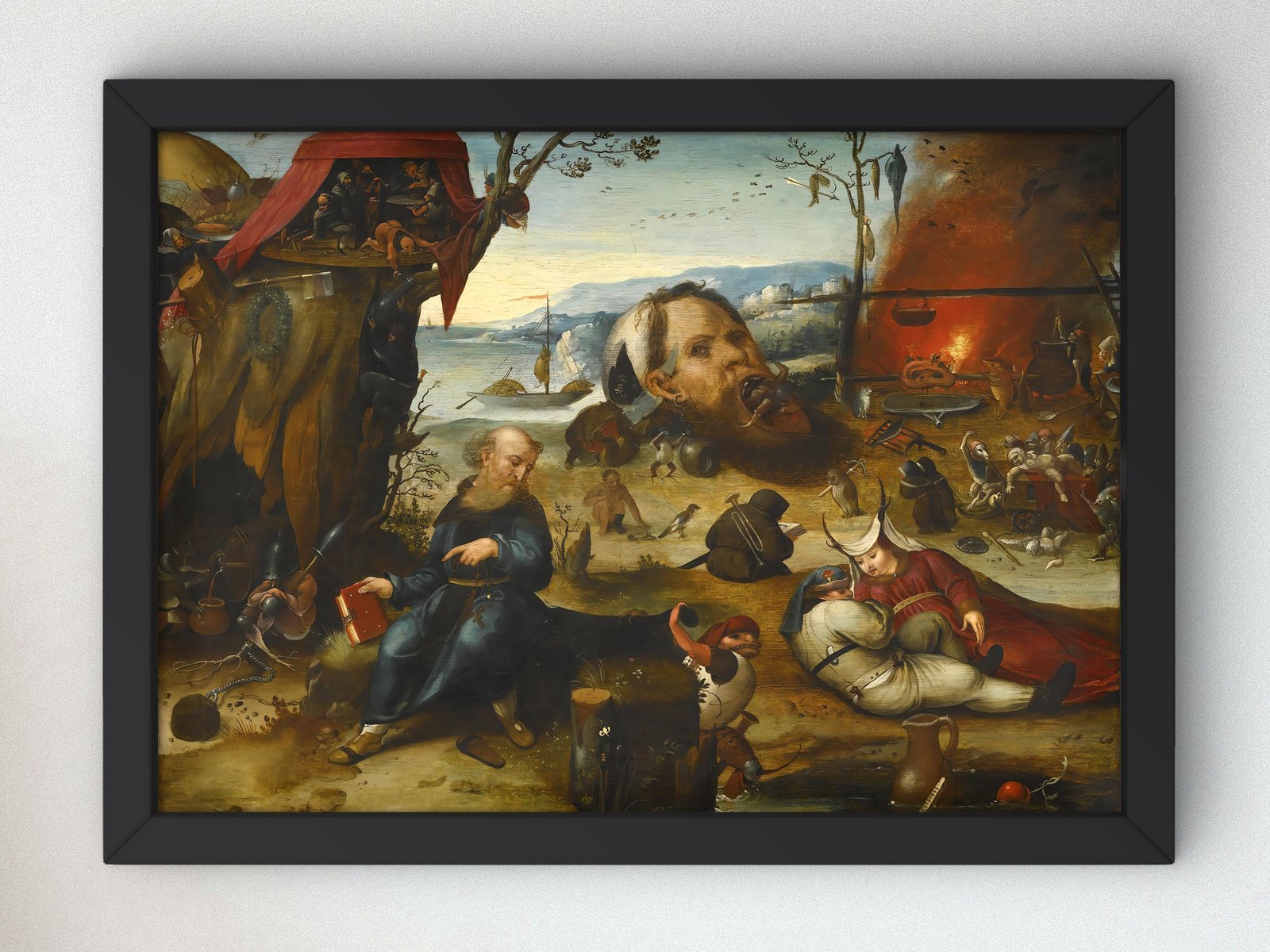 The Temptation of St Anthony by Pieter Huys, 1600, Baroque and Chiaroscuro, fine art print