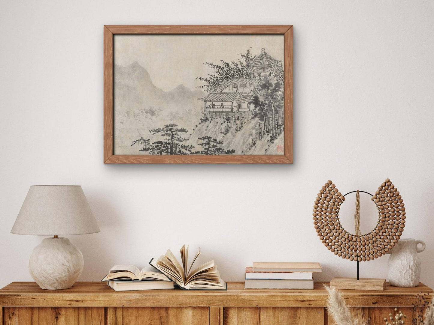 The Thousand Acres of Clouds by Shen Zhou, 1490, Classic Drawings and Etchings, fine art print
