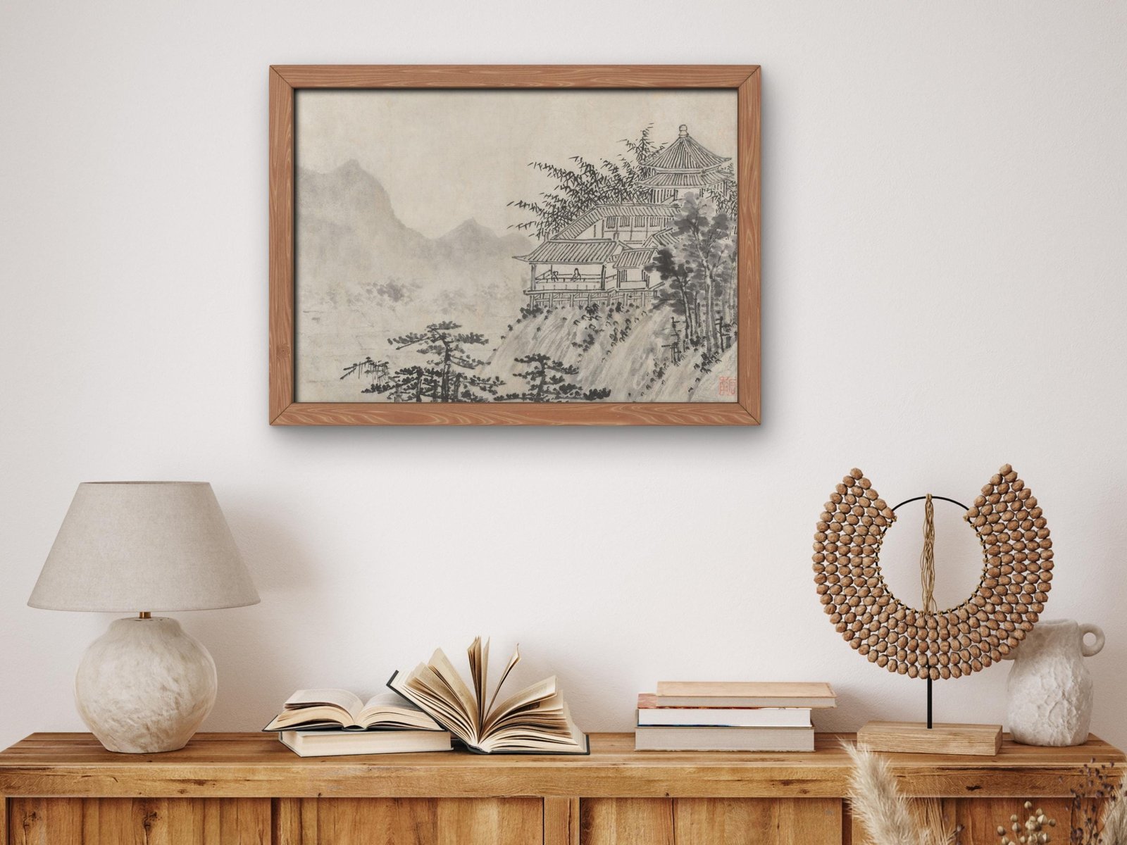 The Thousand Acres of Clouds by Shen Zhou, 1490, Classic Drawings and Etchings, fine art print