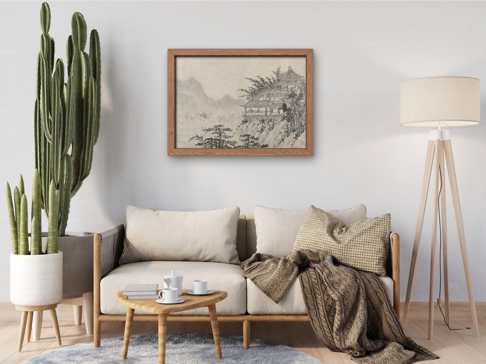 The Thousand Acres of Clouds by Shen Zhou, 1490, Classic Drawings and Etchings, fine art print