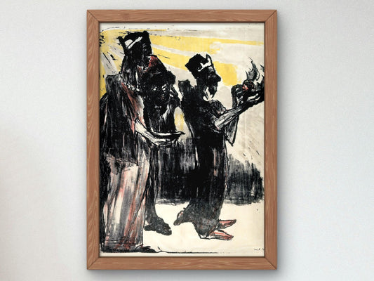 The Three Kings by Emil Nolde, 1913, Expressionism and Fauvism, fine art print